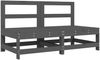 vidaXL 6-tlg. Garten-Lounge-Set Grau Massivholz Kiefer 3186468 Bild 3