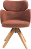 Esszimmerstuhl drehbar MARCY Bouclé Orange Bild 5