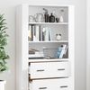 vidaXL Highboard Weiß Holzwerkstoff 3185391 Bild 4
