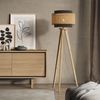 Stehlampe Morten Schwarz 45 x 142 cm Vicco Bild 4