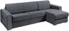 Vente-unique - CALITO Sofa Stoff GrauGrau - B 223 cm152 cm x H 85 cm x L 298 cm Bild 2