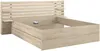 Vente-unique - TENALIA Bett Holz, Platte Beige - B 216,8 cm x H 98,2 cm x L 222,8 cm Bild 4