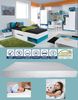 Jugendzimmer Merle in Weiß und Türkis in 2 Setvarianten oder als Einzelmöbel - 9 teilig , Kleiderschrank + Schreibtisch + Wandregal + Jugendbett + Matratzenauflage + Nachttisch + Regalschrank groß + Regalschrank klein + Matratze Bild 1