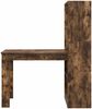 vidaXL Schreibtisch Geräucherte Eiche 122 x 67 x 145 cm Holzwerkstoff 3337261 Bild 5