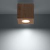 Deckenleuchte, Holz, Würfel-Design, H 10 cm Bild 4