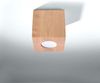 Deckenleuchte, Holz, Würfel-Design, H 10 cm Bild 5