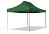 3x4,5 m Faltpavillon, PREMIUM Stahl 40mm, Seitenteile mit Panoramafenstern, dunkelgrün Bild 2