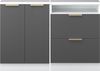 Küchenschrank für Dachschrägen R-Line Anthrazit-Gold/Weiß 120 cm 2er Set Vicco Bild 3