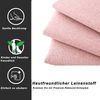 Kinderbett 90×200 cm mit Stauraum, höhenverstellbarem Kopfteil und Rausfallschutz-Optik, Rosa Bild 2