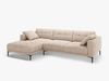 Micadoni Ecksofa Bemy 3-Sitzer Links Strukturierter Stoff Sand Bild 2