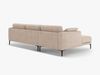 Micadoni Ecksofa Bemy 3-Sitzer Links Strukturierter Stoff Sand Bild 3