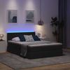 vidaXL LED-Speicherbett mit Matratze Schwarz 140 x 190 cm Stoff 3371207 Bild 5