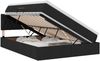 vidaXL LED-Speicherbett mit Matratze Schwarz 140 x 190 cm Stoff 3371207 Bild 2