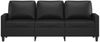 vidaXL 3-Sitzer-Sofa Schwarz 180 cm Kunstleder 359142 Bild 3