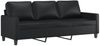 vidaXL 3-Sitzer-Sofa Schwarz 180 cm Kunstleder 359142 Bild 2