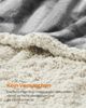 Feandrea Haustierdecke, wasserdicht, Sherpa Fleece, Grau, XXL (203x152 cm) Bild 4