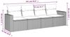 vidaXL 4-tlg. Garten-Sofagarnitur mit Kissen Grau Poly Rattan 3251017 Bild 3