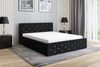 Polsterbett VALI-OM 90x200 ohne Matratze, Bettkasten und Lattenrost. Farbe: Schwarz 16 Bild 2