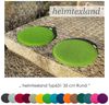 heimtexland Â® Sitzkissen Set Filz Stuhlkissen Stuhlauflage Filzkissen Stuhl Polster Kissen Typ631 4er Set 35 cm Rund Bordeaux Bild 2