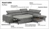 COTTA Ecksofa Aura L-Form, B: 260 cm, mit Bettfunktion, Bettkasten & Kopfteilverstellung Bild 4