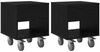 vidaXL Nachttisch 2 pcs Schwarz Eichen-Optik 40,5 x 40 x 48 cm 891059 Bild 2