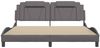 vidaXL Bettgestell "Viana" ohne Matratze Grau 180x200 cm Kunstleder 3208113 Bild 4