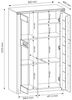Highboard NATURE ONE Front Kernbuche Massivholz - mit LED Beleuchtung Bild 4