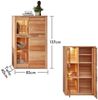 Highboard NATURE ONE Front Kernbuche Massivholz - mit LED Beleuchtung Bild 3