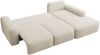 Selsey 'Carnos' Ecksofa mit Schlaffunktion, Ballkissen, Chenillebezug, Creme, rechtsseitig Bild 4