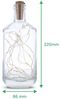 GRAVURZEILE Lichterkette Flasche mit Gravur - Engel ohne Flügel nennt man Mama, Glasflasche mit Lichterkette für Mama zum Muttertag Bild 4