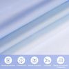 Duschvorhang 180X200cm Blau Textil Wasserdicht Waschbar mit 12 Ringen Bild 5