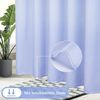 Duschvorhang 180X200cm Blau Textil Wasserdicht Waschbar mit 12 Ringen Bild 3