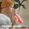 Hydro Flask Thermobecher 24 OZ Travel Tumbler Clear Lid, 710 ml, 1-tlg, Edelstahl, Kompatibel mit Eindrückzubehör der Größe Medium Bild 4