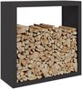 vidaXL Brennholzregal Schwarz 100x40x100 cm Stahl 850968 Bild 3