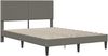 vidaXL Bettrahmen mit Kopfteil Hellgrau 120 x 190 cm Cordstoff 42027720 Bild 3
