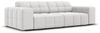 Micadoni Sofa Jennifer 3-Sitzer Samt Silber Bild 2
