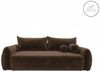 Wohnero24 - Höchste Qualität- Schlafsofa FIRELLO - 250 x 112 cm – Liegefläche 196 x 155 - Premium Velours - Schlaffunktion 196 x 155 cm – Braun Bild 4