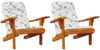 vidaXL Adirondack-Auflagen 2 Stk. Blattmuster Oxford-Gewebe 361848 Bild 4