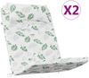 vidaXL Adirondack-Auflagen 2 Stk. Blattmuster Oxford-Gewebe 361848 Bild 2