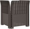vidaXL 1-Sitzer Sessel mit Kissen Rattan-Look PP Hellgrau 8011864 Bild 4