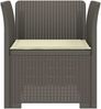 vidaXL 1-Sitzer Sessel mit Kissen Rattan-Look PP Hellgrau 8011864 Bild 3