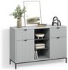Livinity® Kommode Aterno, Grau, 120x81.2 cm mit 2 Schubladen und 2 Türen (1 St) Bild 1