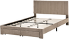 Bett mit Schubladen Samtstoff LONZAC 140 x 200 cm Taupe Bild 5