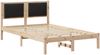 vidaXL Bettrahmen Schwarz 120 x 190 cm Massives Kiefernholz 878136 Bild 2