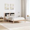 vidaXL Bettrahmen Schwarz 120 x 190 cm Massives Kiefernholz 878136 Bild 4