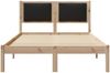 vidaXL Bettrahmen Schwarz 120 x 190 cm Massives Kiefernholz 878136 Bild 5