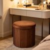 Relaxdays Hocker aus Samt mit Stauraum Bild 2