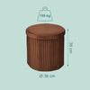 Relaxdays Hocker aus Samt mit Stauraum Bild 4