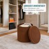 Relaxdays Hocker aus Samt mit Stauraum Bild 5