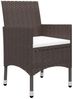 vidaXL 5-tlg. Garten-Essgruppe Braun 3072114 Bild 5
